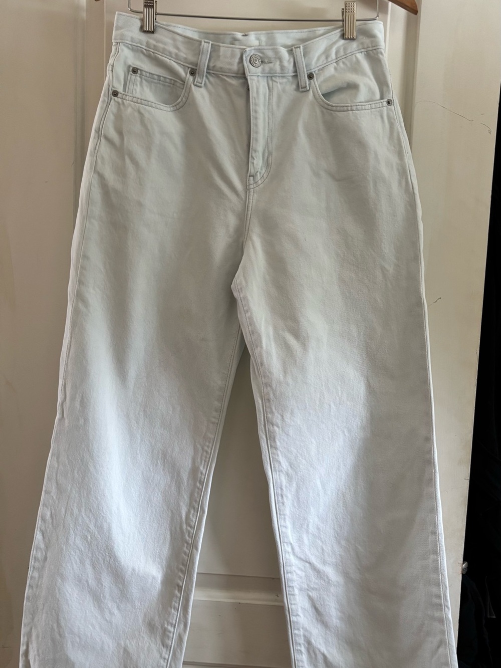 Uniqlo Light Blue Wide-Leg Denim Jeans